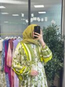 Versace Elbise -1220 - Yeşil