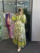 Versace Elbise -1220 - Yeşil