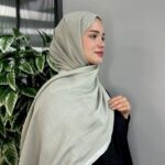 Modal Pamuk İpek Şal 55458 - Zeytin Yeşili
