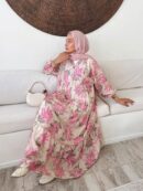 Floral Grace  Elbise -Pamuk Şekeri