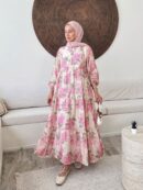 Floral Grace  Elbise -Pamuk Şekeri