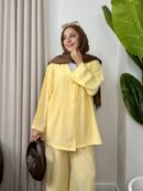 Lusya Tensel İkili Takım TK100153 - Limon Sarı