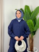 Aisha Gömlek İkili Takım TK100163 -  Lacivert