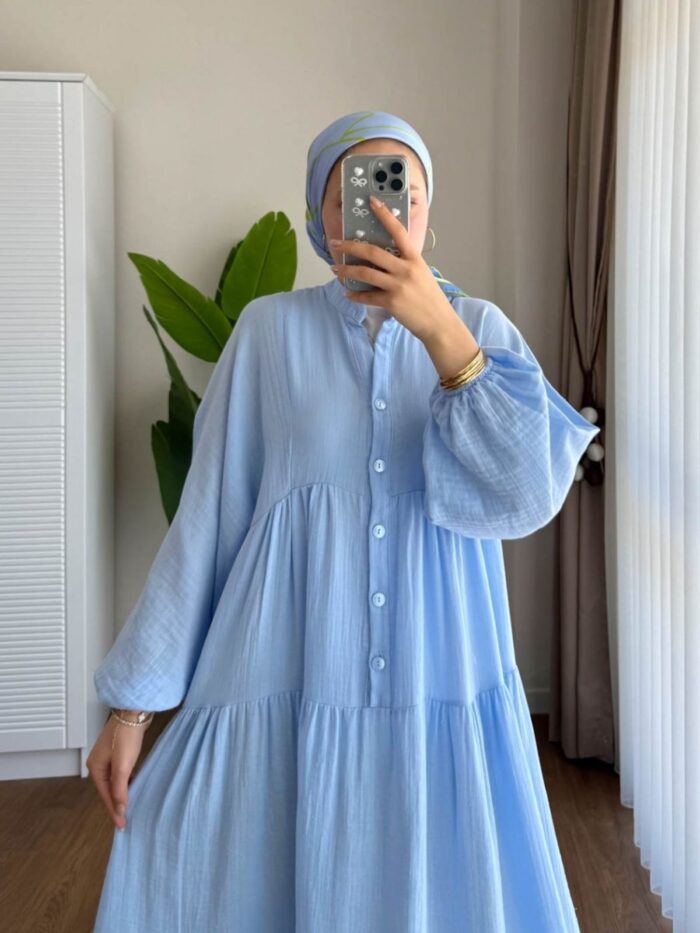 Elena Mira Elbise  L100166 - Gök Mavi - Görsel 2