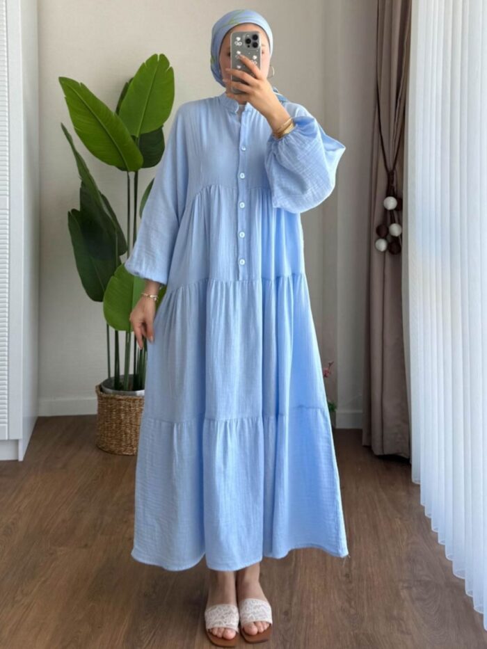 Elena Mira Elbise  L100166 - Gök Mavi - Görsel 3