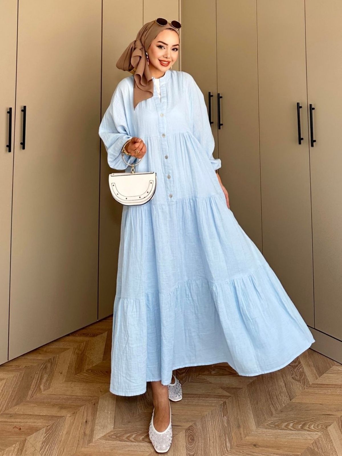 Elena Mira Elbise L100166 - Gök Mavi