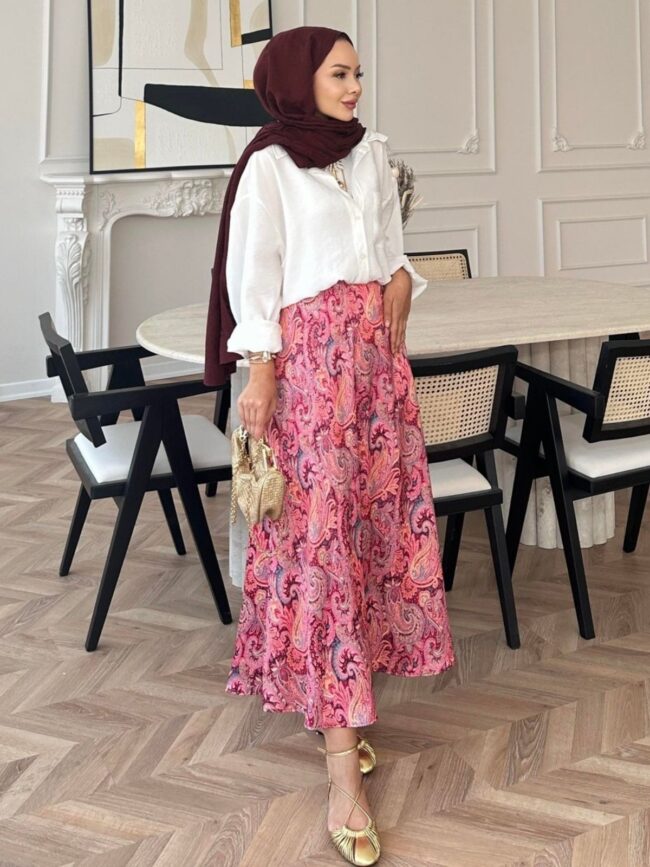 Begonya Otantik Etek ETK100203 - Pembe