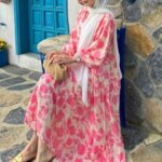 Asel Desen Elbise L100206 - Pembe