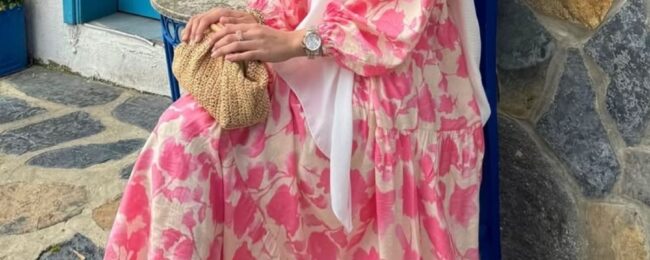 Asel Desen Elbise  L100206  - Pembe