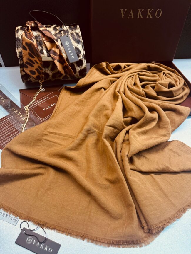 Vakko Comfort Şal 82901 - Camel