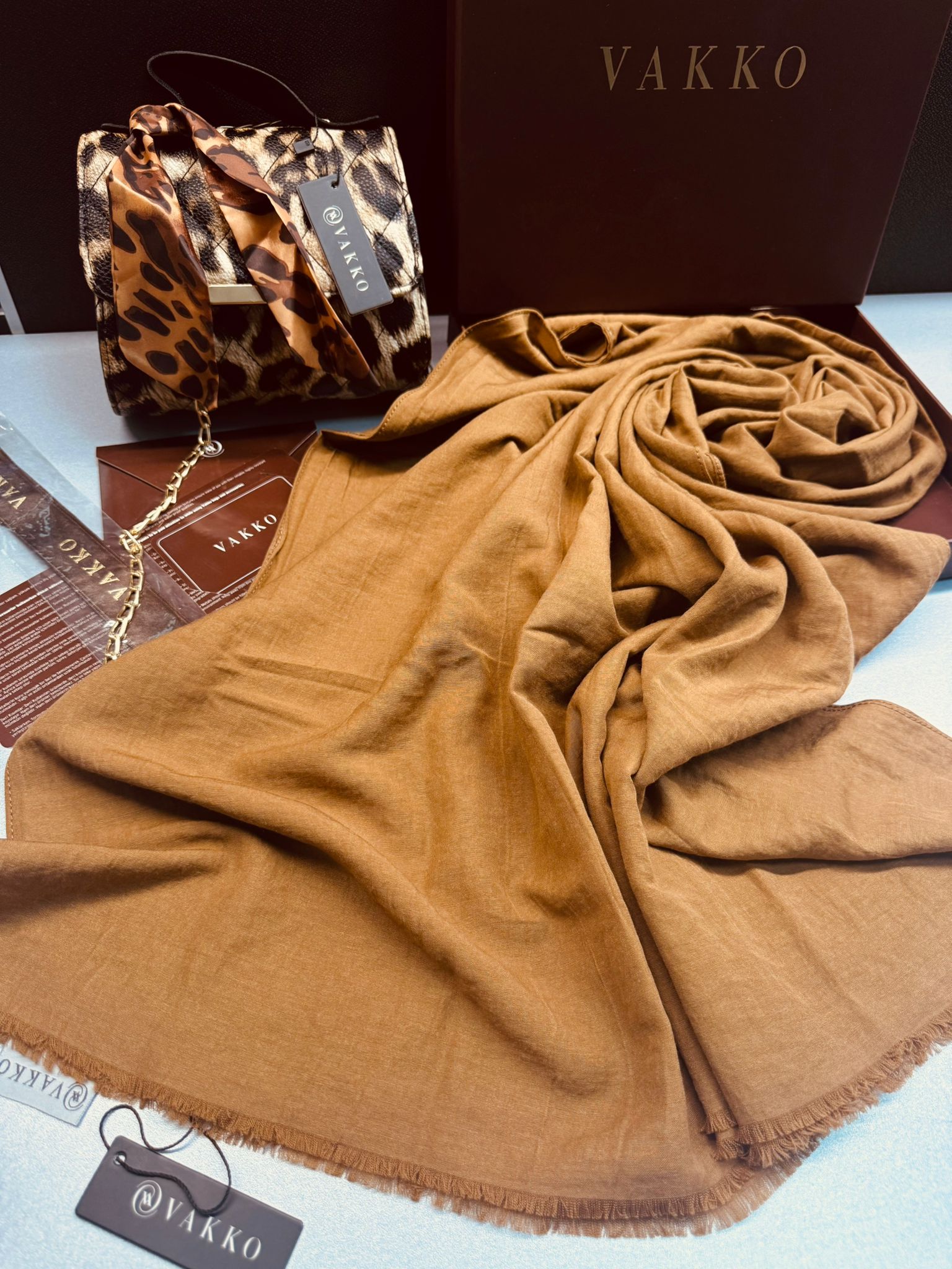 Vakko Comfort Şal 82901 - Camel