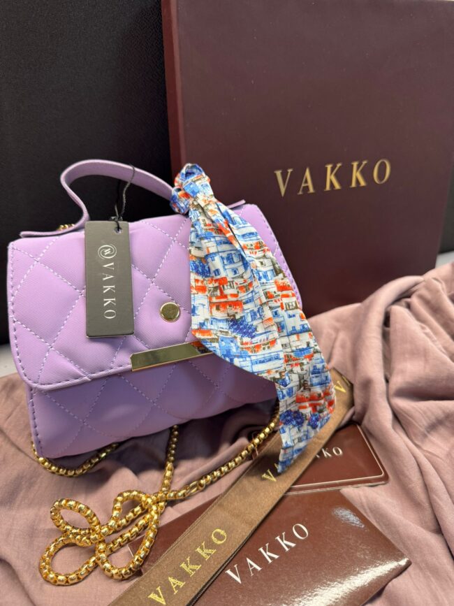 Vakko Lila Fular Çanta