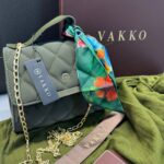 Vakko Haki Fular Çanta