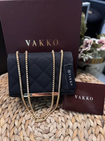 Vakko Zincir Askılı Çanta- Siyah