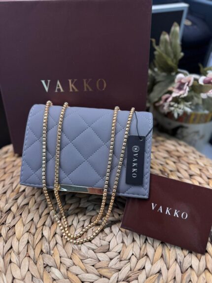 Vakko Zincir Askılı Çanta- Füme