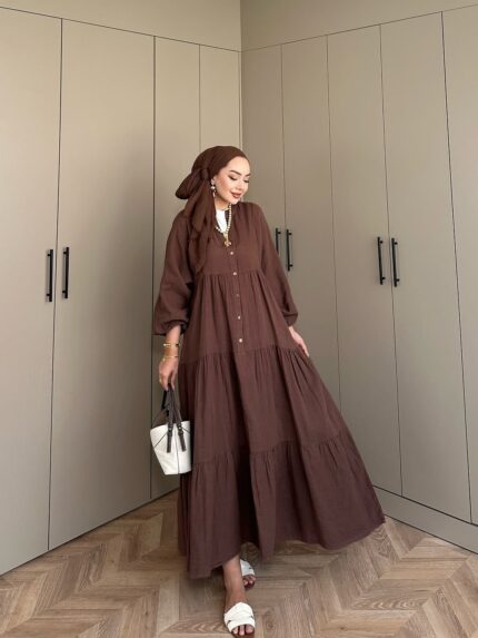 Elena Mira Elbise  L100166 - Kahve