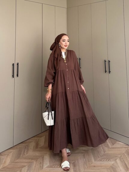 Elena Mira Elbise  L100166 - Kahve - L-XL