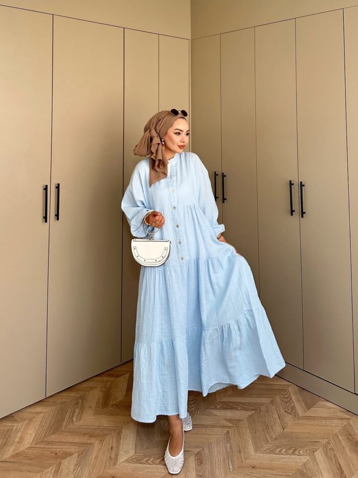 Elena Mira Elbise  L100166 - Gök mavi