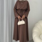Oysho Elbise L100221 - Kahve
