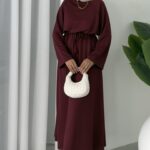 Oysho Elbise L100221 - Bordo