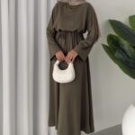 Oysho Elbise L100221 - Haki