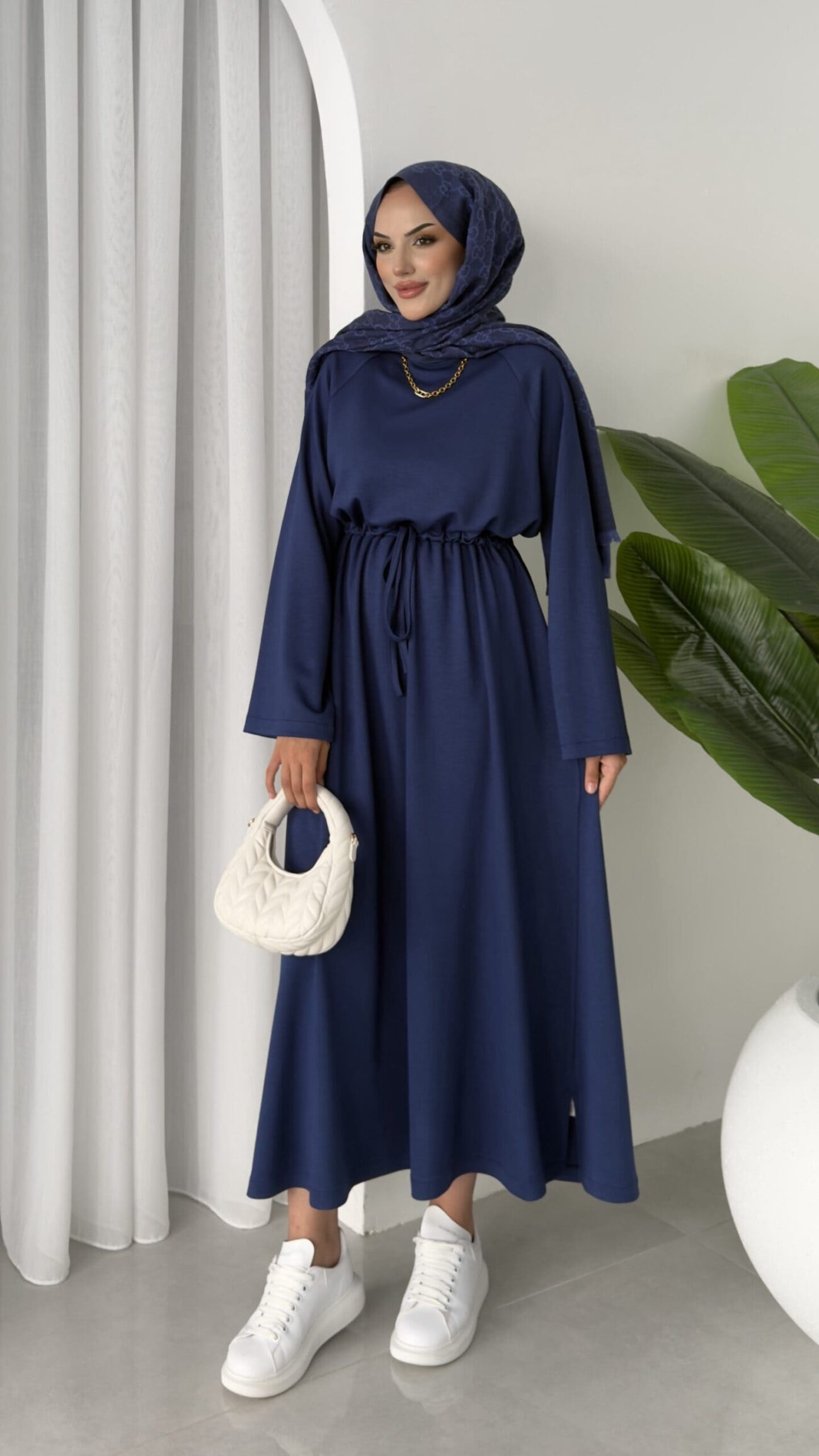 Oysho Elbise L100221 - Lacivert