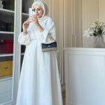 Perla Elbise  L100200 - Beyaz (Astarlı)