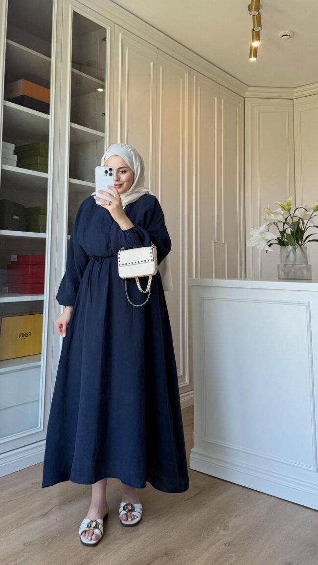 Perla Elbise  L100200 - Lacivert