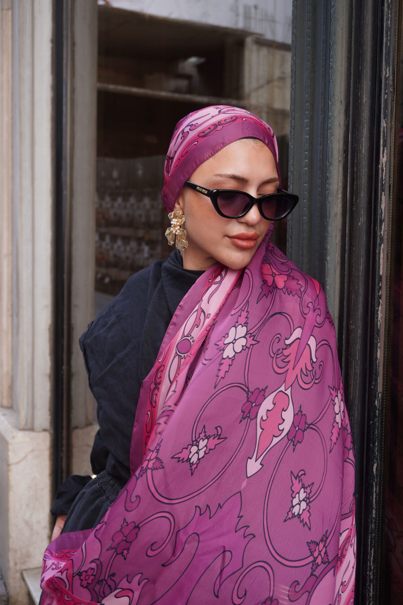 Zerefşan Şal Serisi- 469-003- V-13 - Vişne - Görsel 4