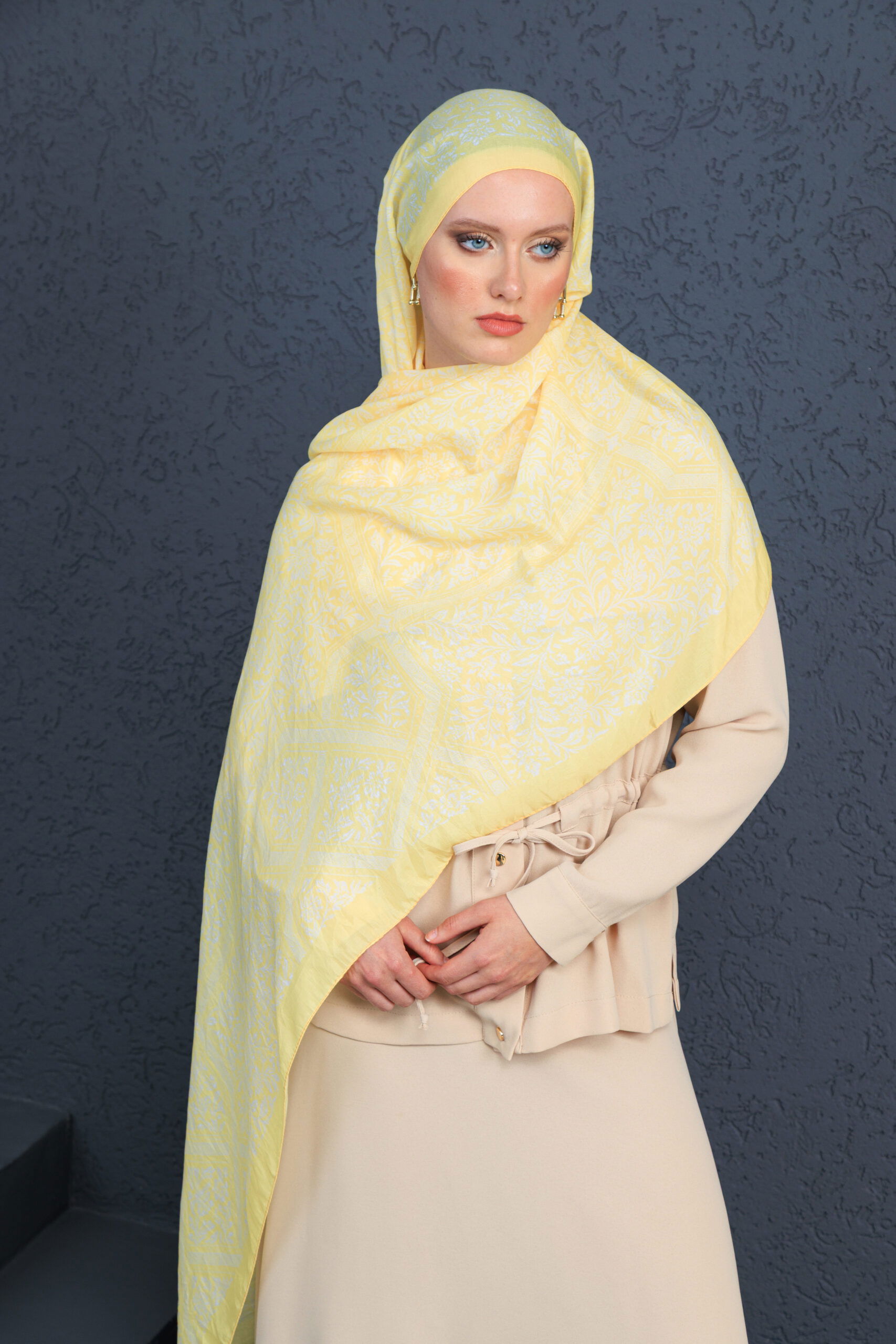 Viyana Şal Serisi - 469-005 - V- 2 - Limon - Görsel 2