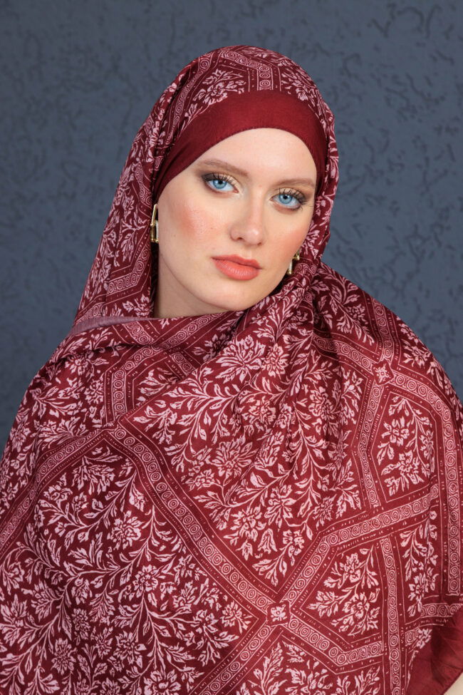 Viyana Şal Serisi - 469-005 - V- 1 - Bordo