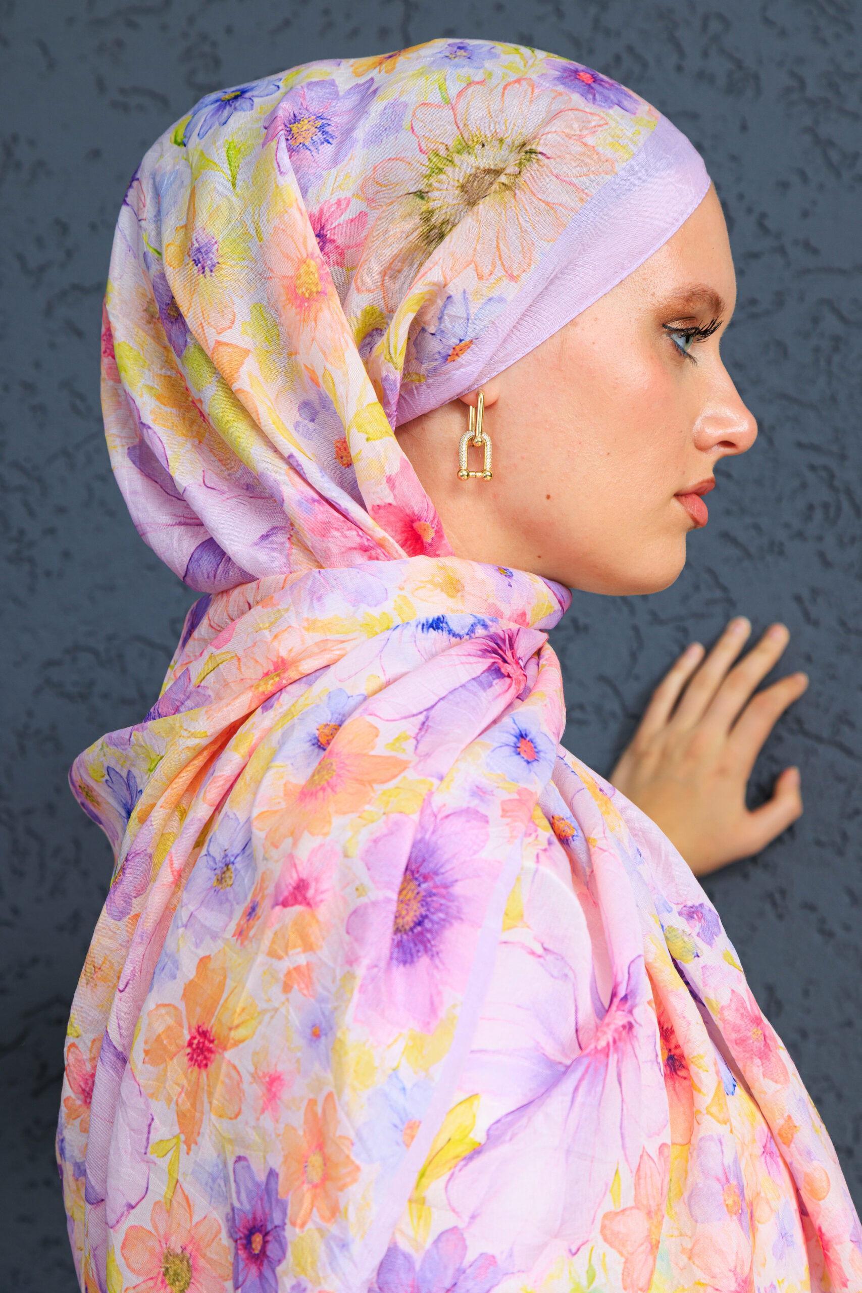 Eleya Şal Serisi - 469-008 - V- 4 - Lavanta - Görsel 3