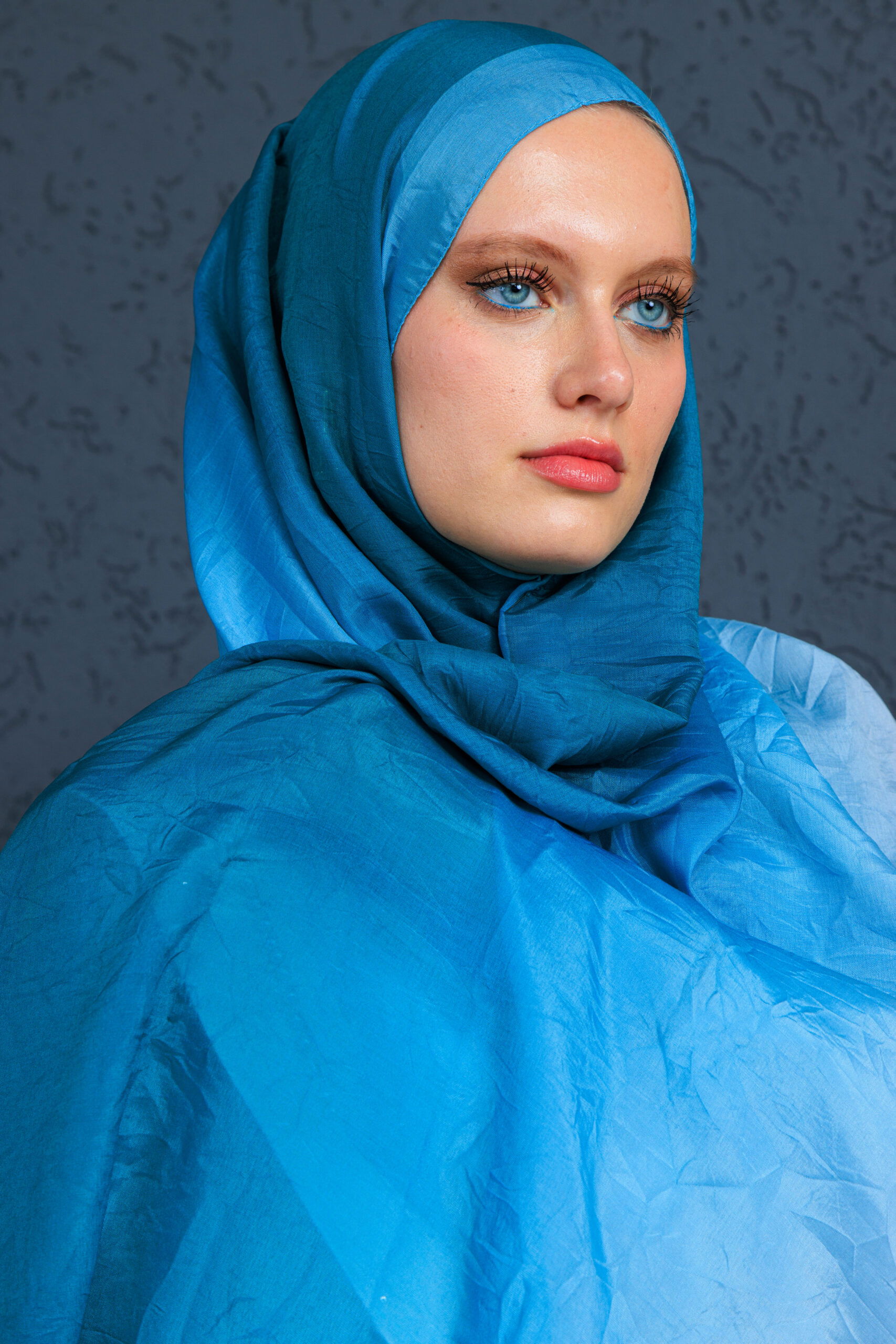 Lodos Şal Serisi- Z-2240 - V-14 - Okyanus - Görsel 4