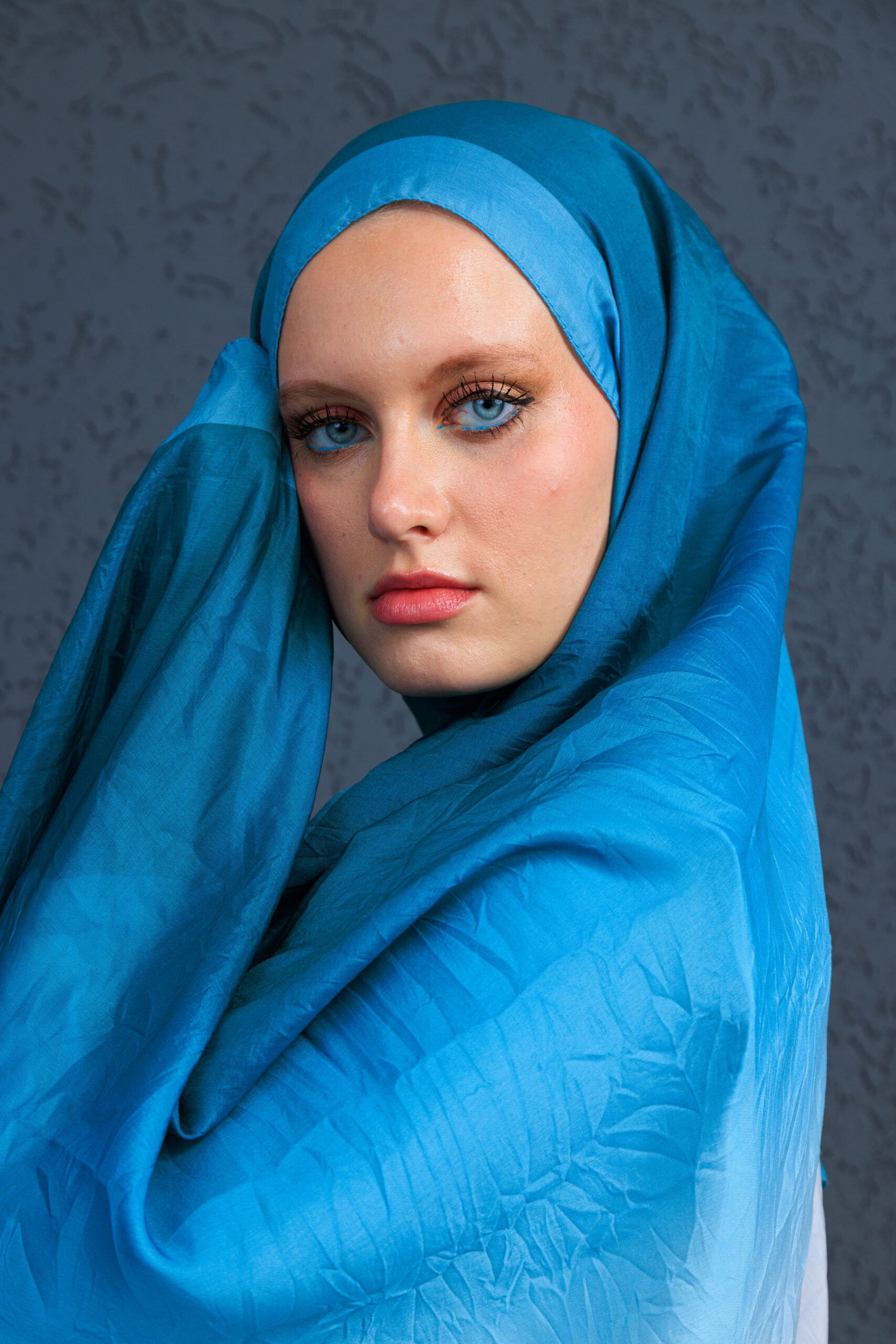 Lodos Şal Serisi- Z-2240 - V-14 - Okyanus - Görsel 2