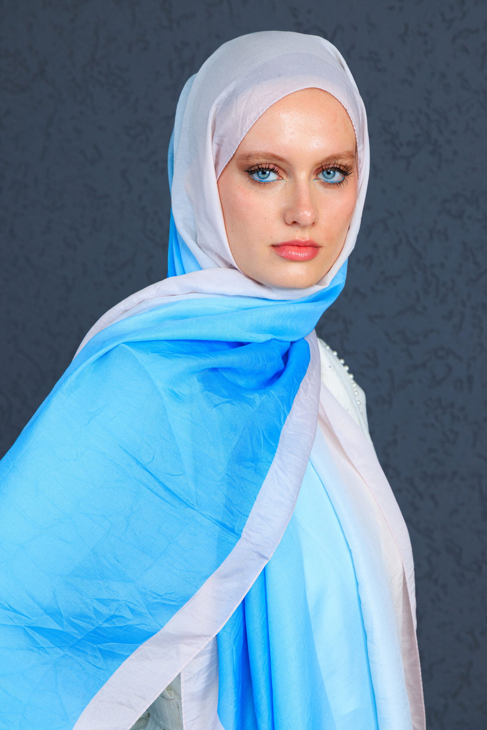 Lodos Şal Serisi- Z-2240 - V-5 - Gök Mavi