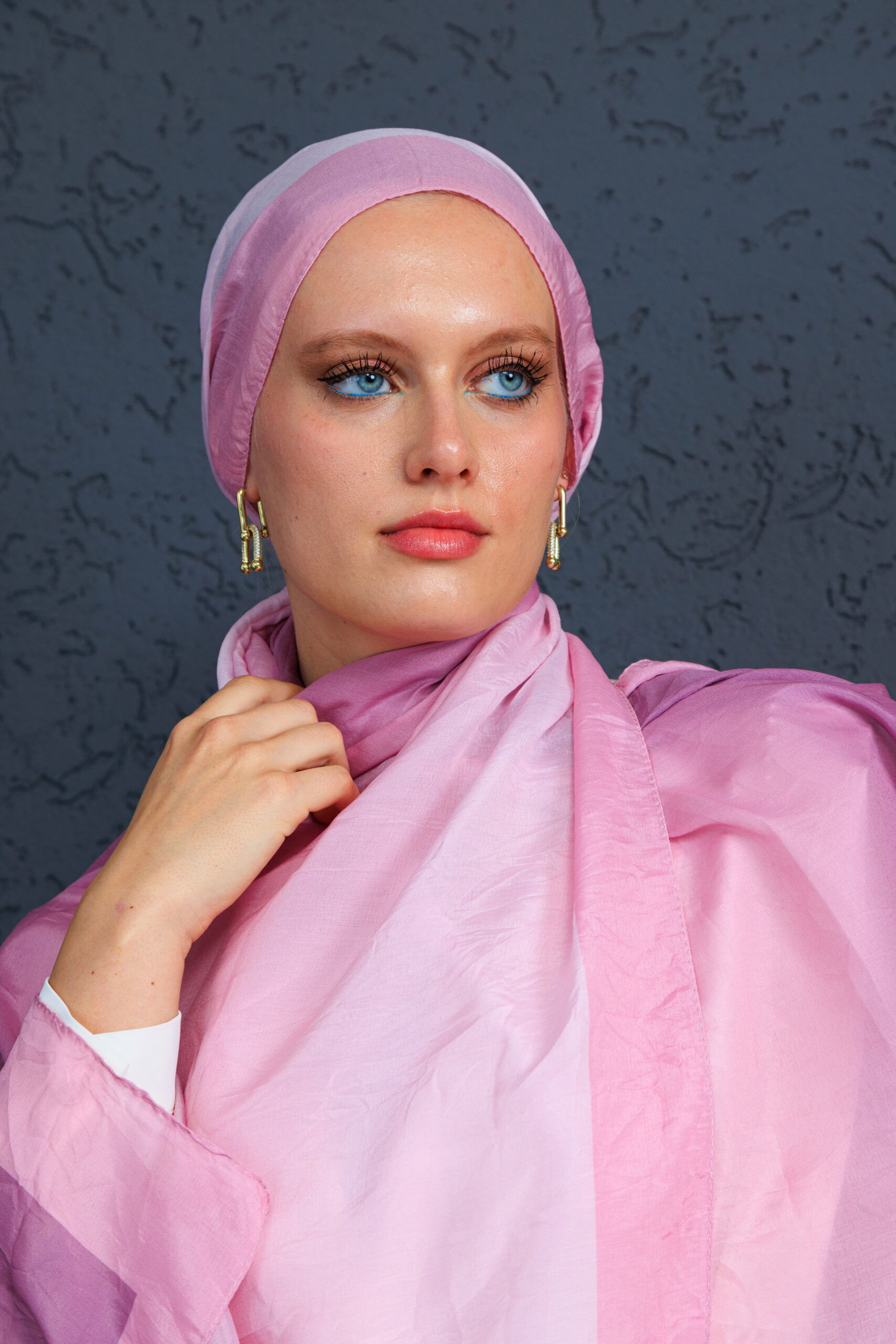 Lodos Şal Serisi- Z-2240 - V-25 - Derin Pembe - Görsel 5