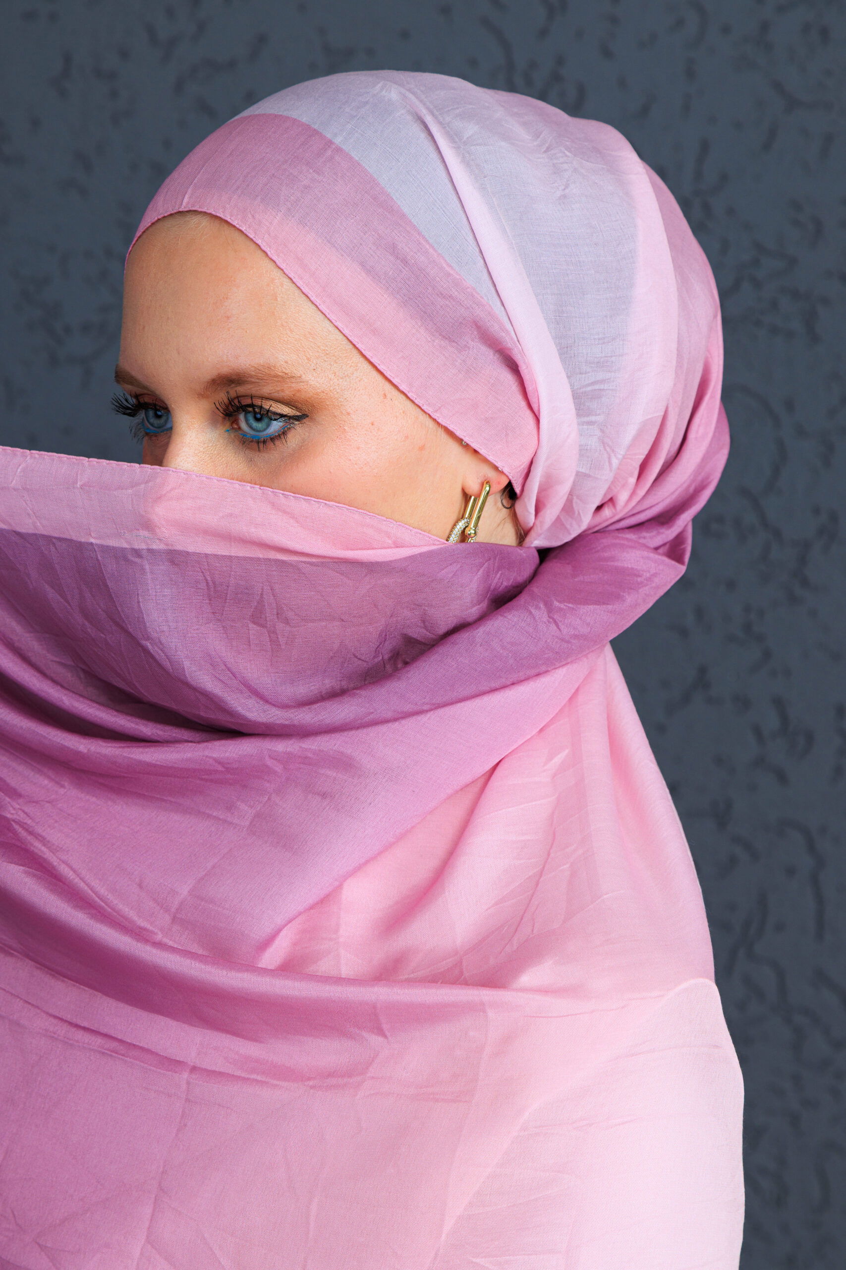 Lodos Şal Serisi- Z-2240 - V-25 - Derin Pembe - Görsel 2