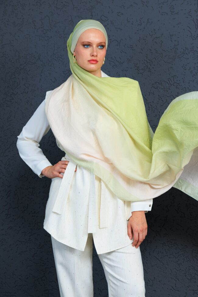 Lodos Şal Serisi- Z-2240 - V-17 - Zeytin Yeşil