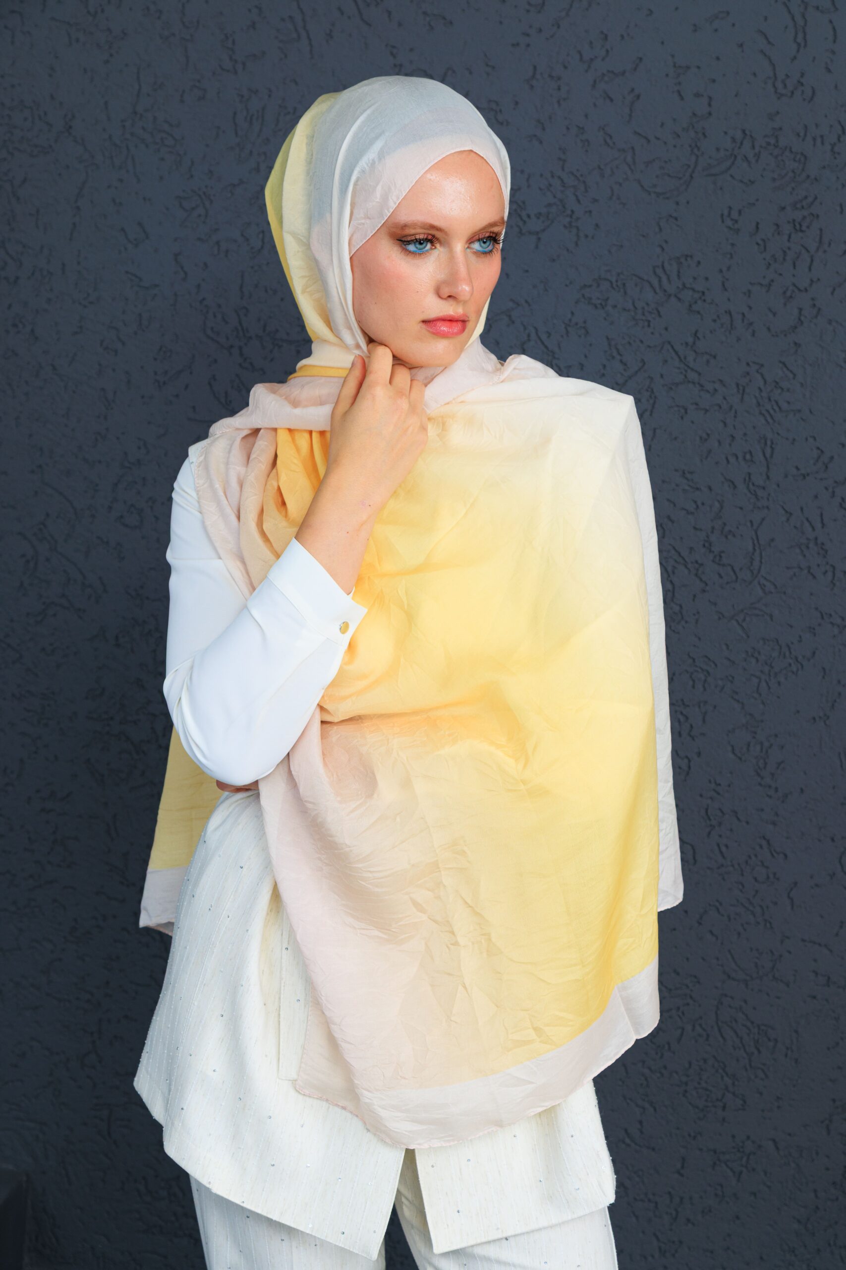 Lodos Şal Serisi- Z-2240 - V-2 - Limon - Görsel 2