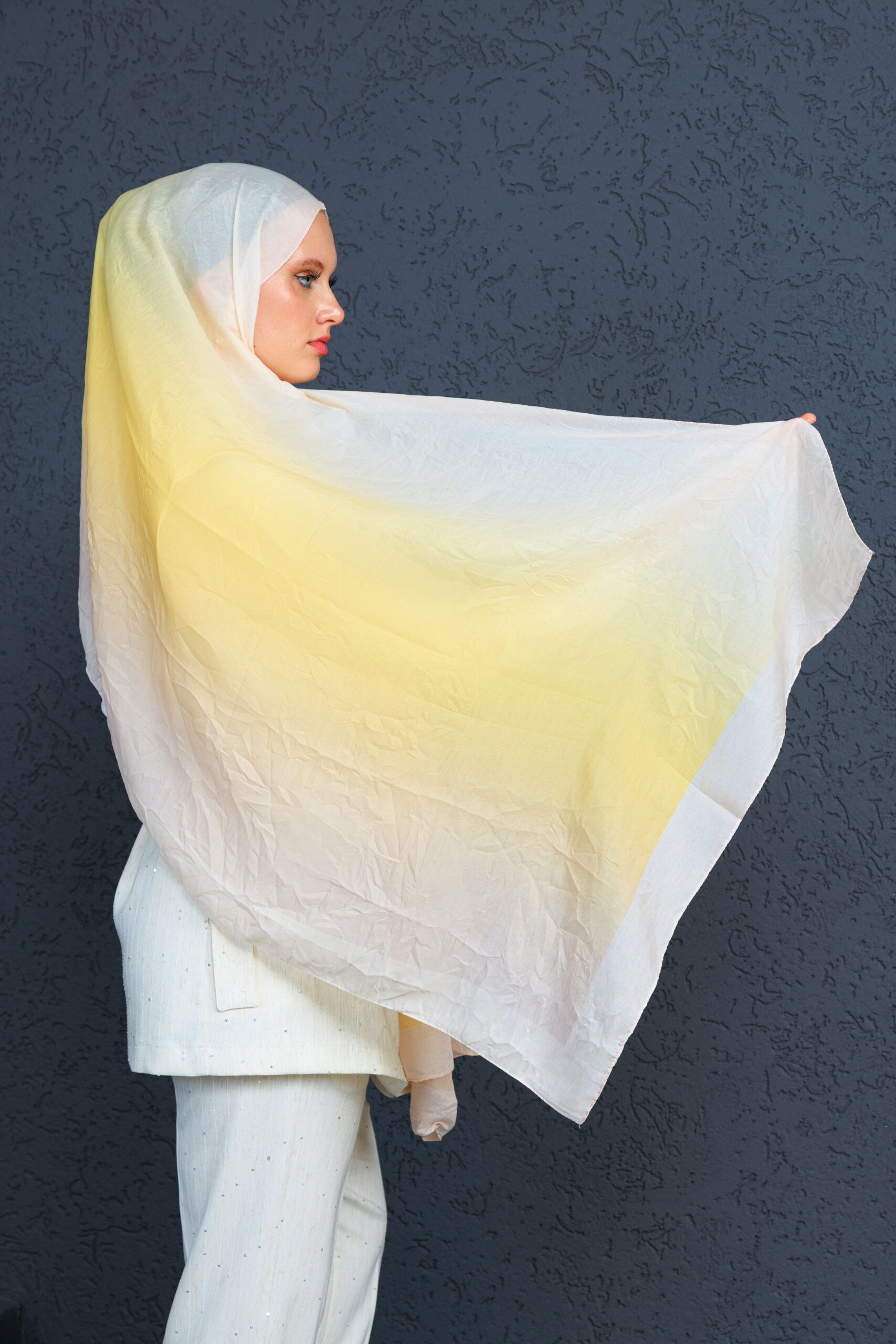 Lodos Şal Serisi- Z-2240 - V-2 - Limon - Görsel 3