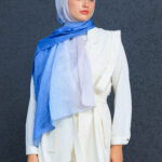 Lotus Şal Serisi- Z-2240 - V-5 - Gök Mavi