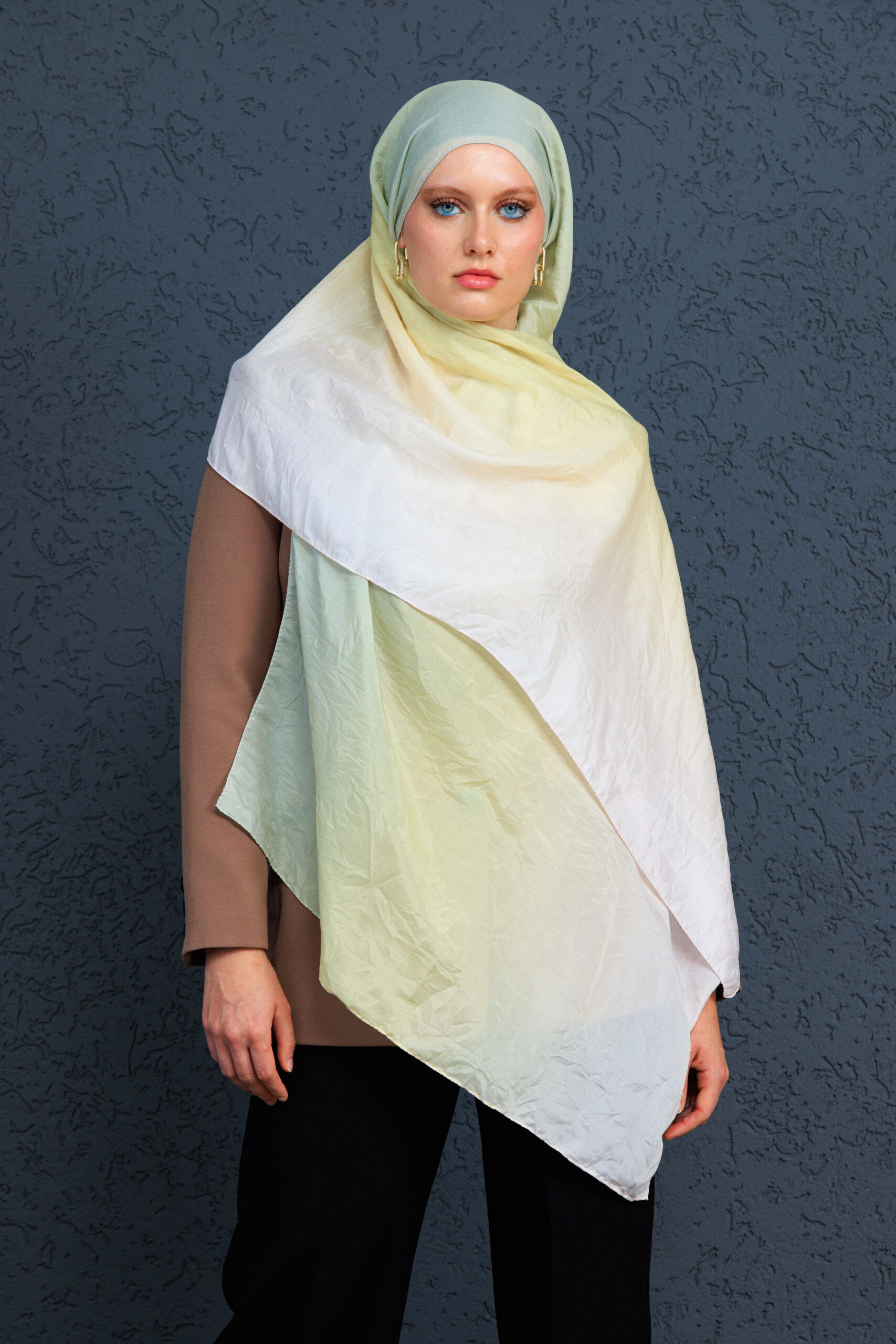 Lotus Şal Serisi- Z-2240 - V-16 - Kavun İçi