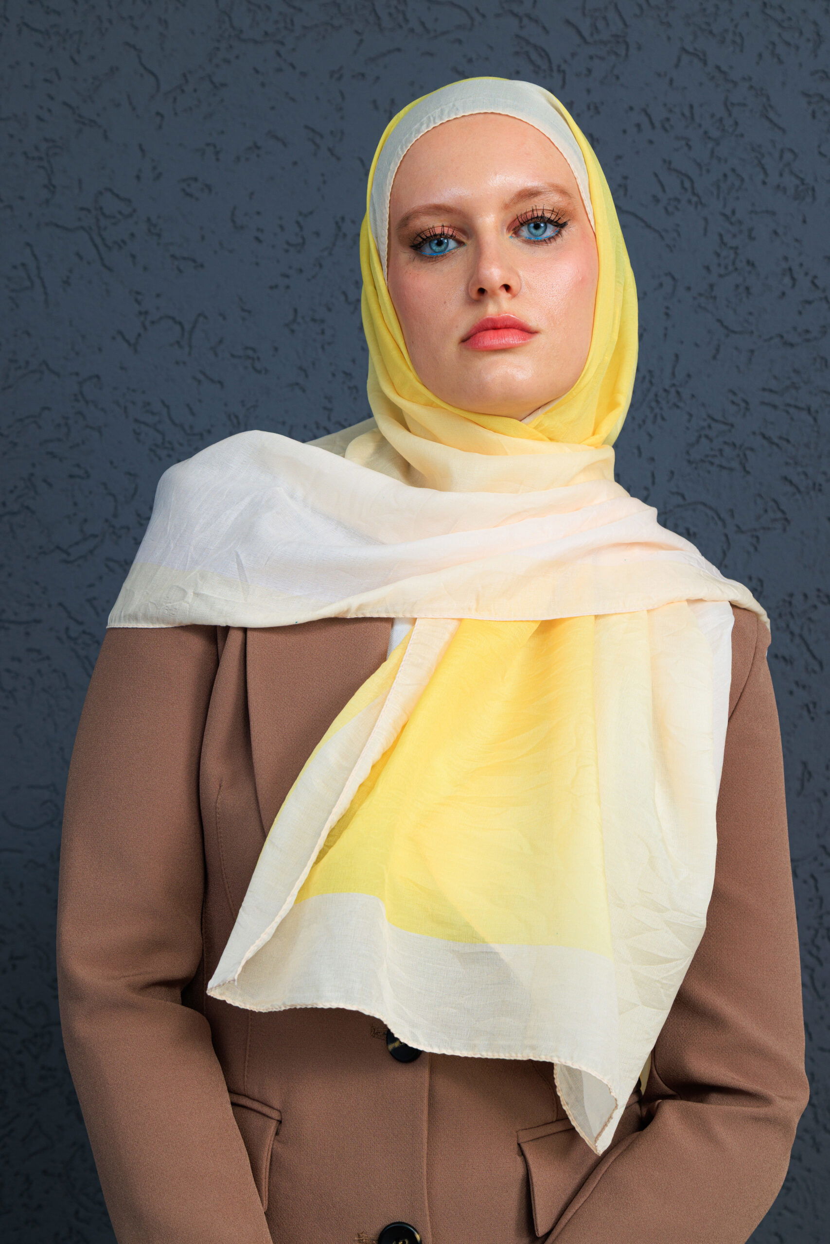 Lotus Şal Serisi- Z-2240 - V-2 - Ayçiçeği