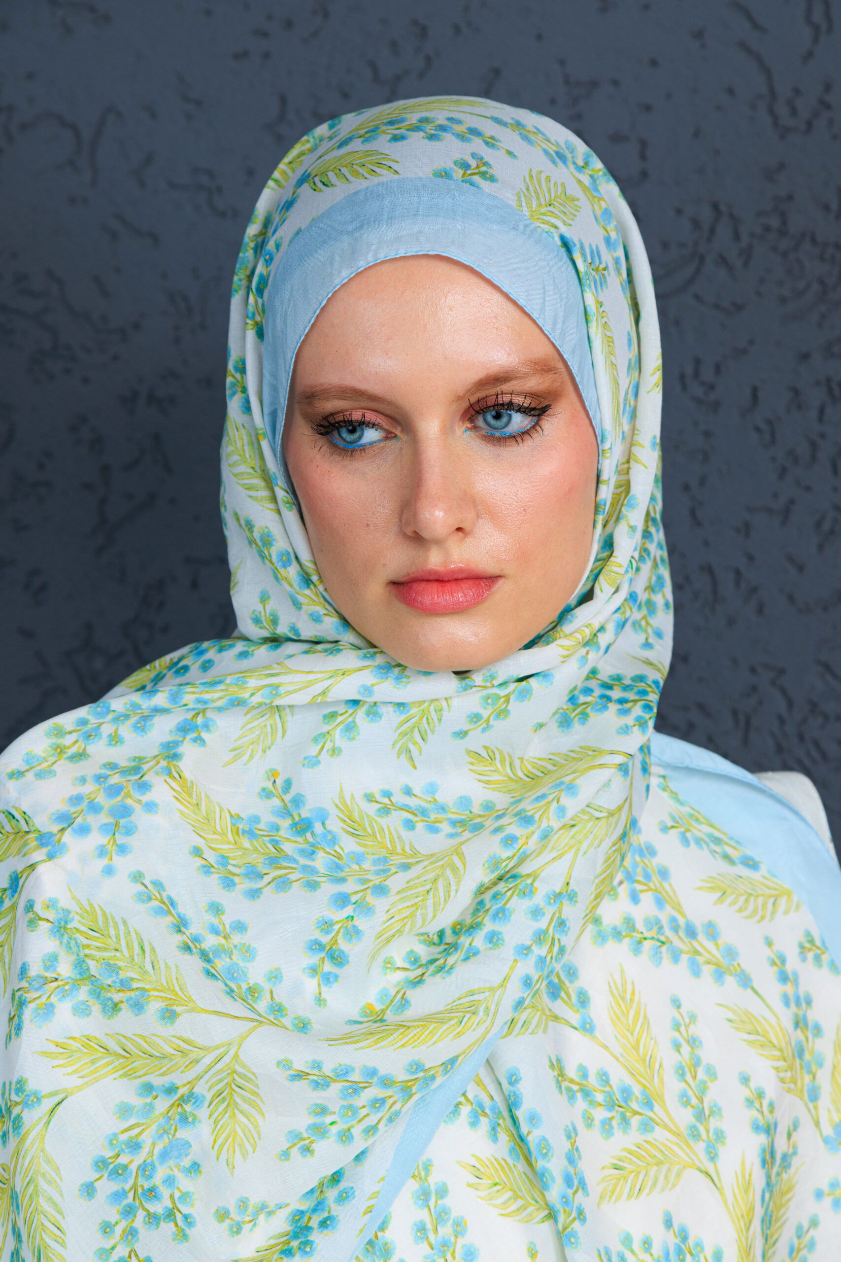 Jakarda Şal Serisi- 469-007- V-4 - Gök Mavi - Görsel 7