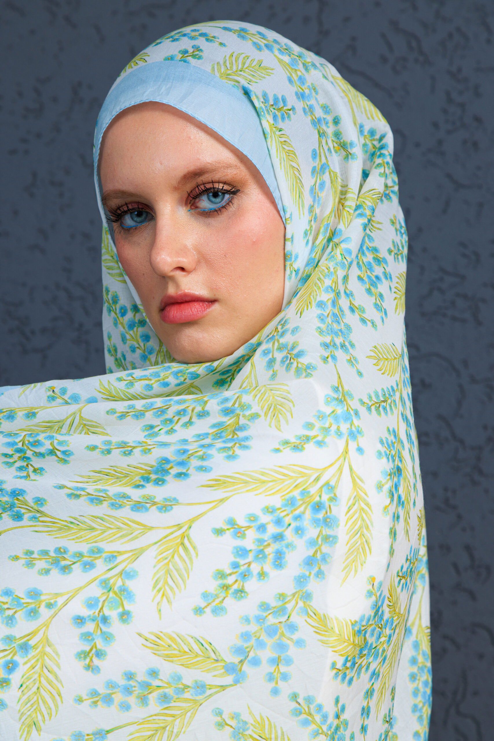 Jakarda Şal Serisi- 469-007- V-4 - Gök Mavi - Görsel 3