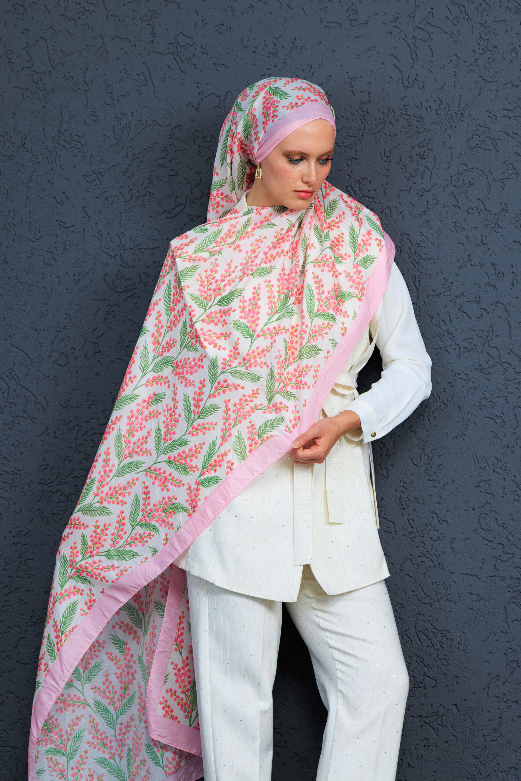 Jakarda Şal Serisi- 469-007- V-2 - Şeker Pembe - Görsel 5