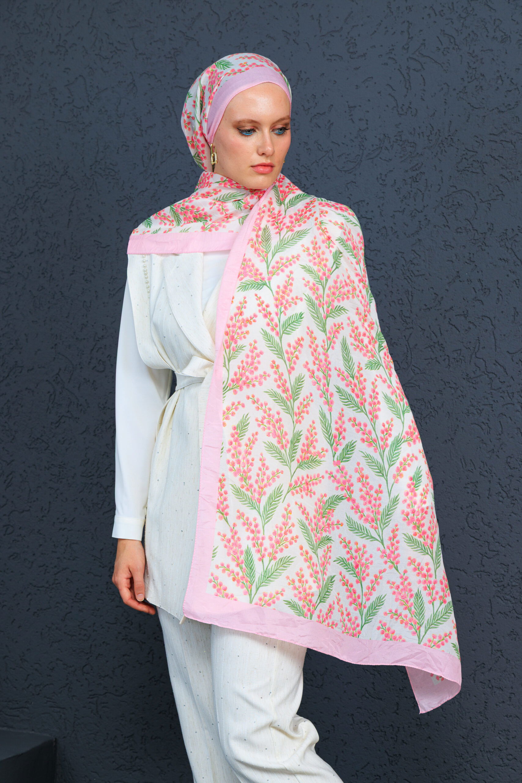 Jakarda Şal Serisi- 469-007- V-2 - Şeker Pembe - Görsel 6