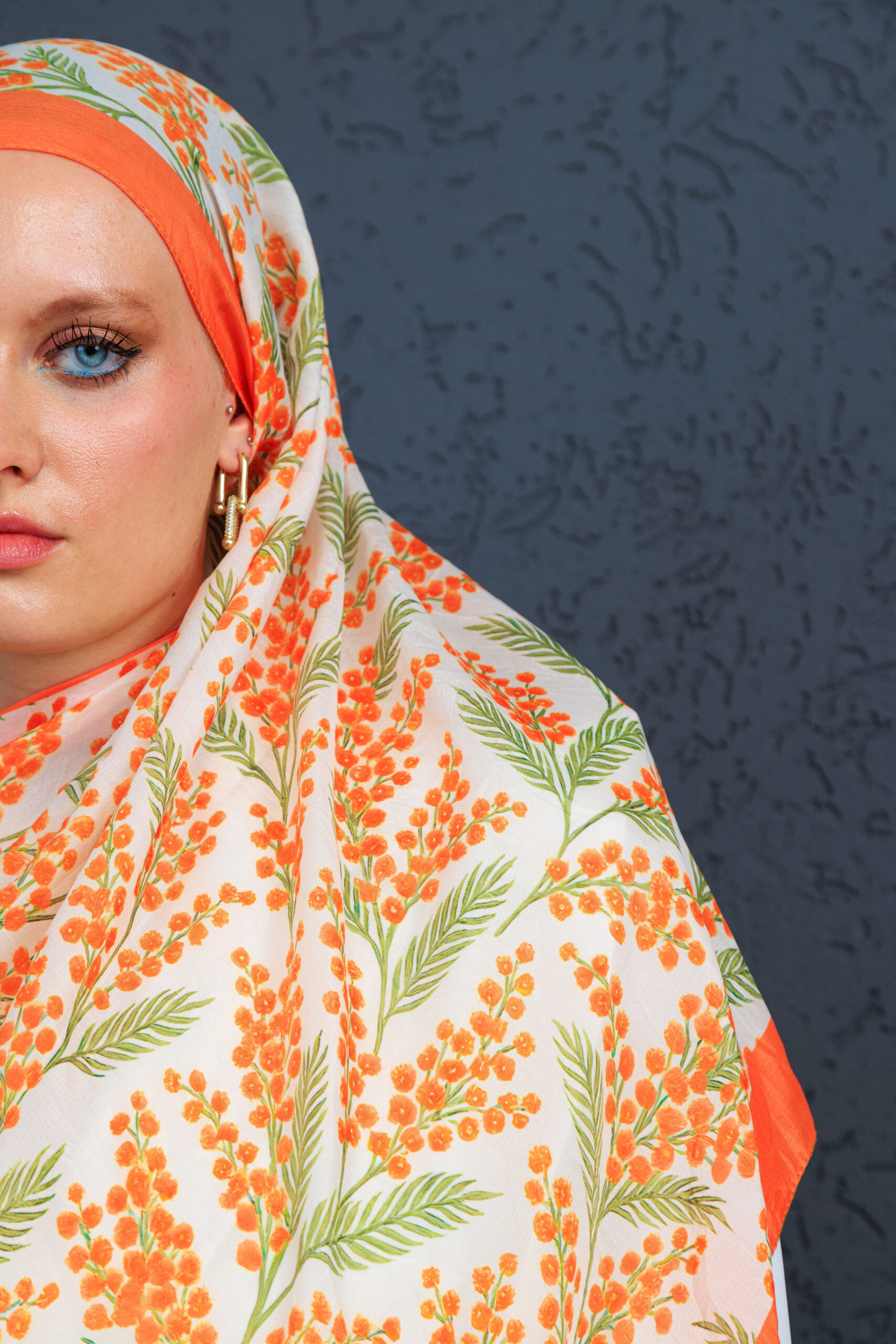 Jakarda Şal Serisi- 469-007- V-3 - Portakal - Görsel 2