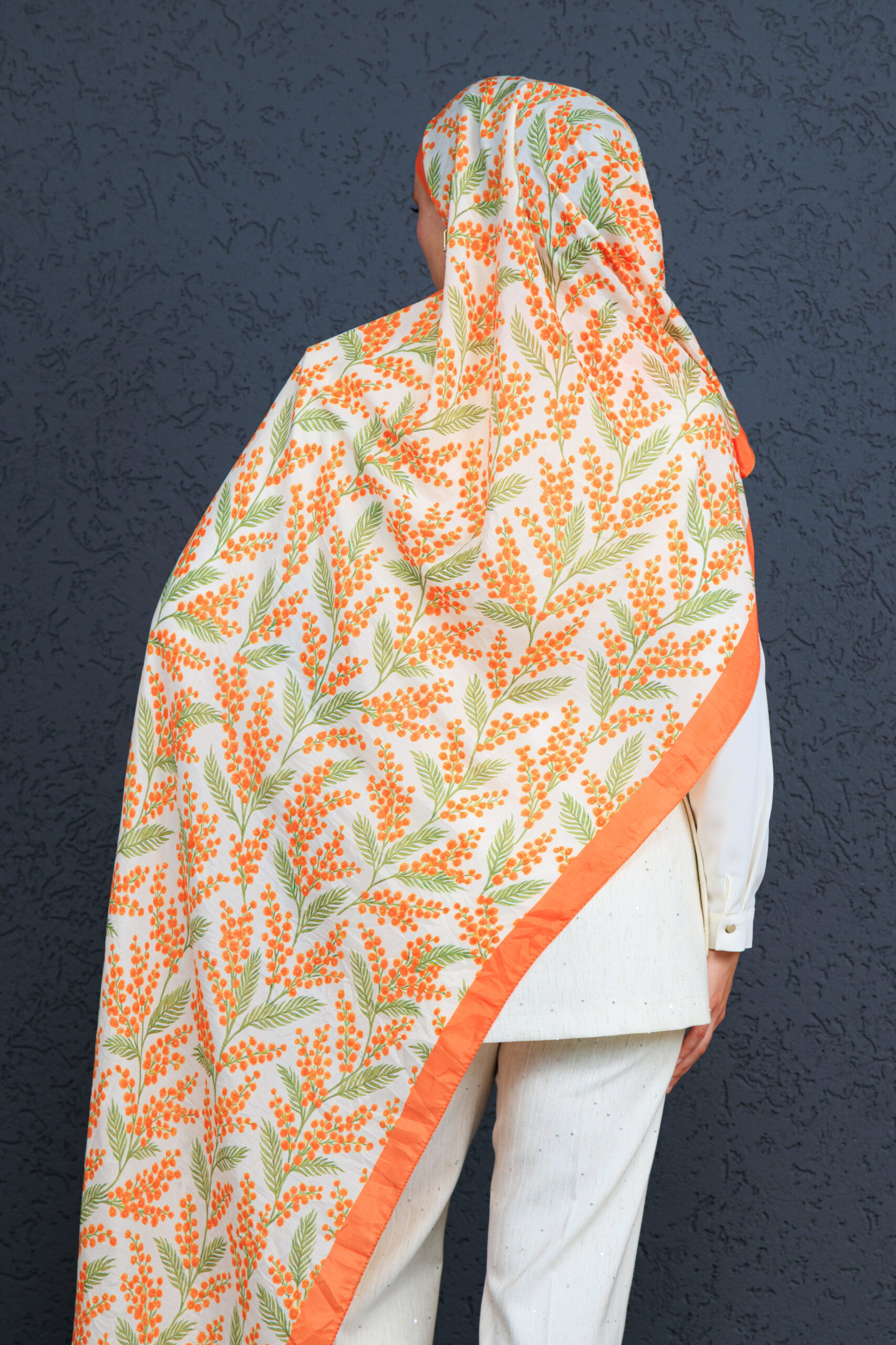 Jakarda Şal Serisi- 469-007- V-3 - Portakal - Görsel 3