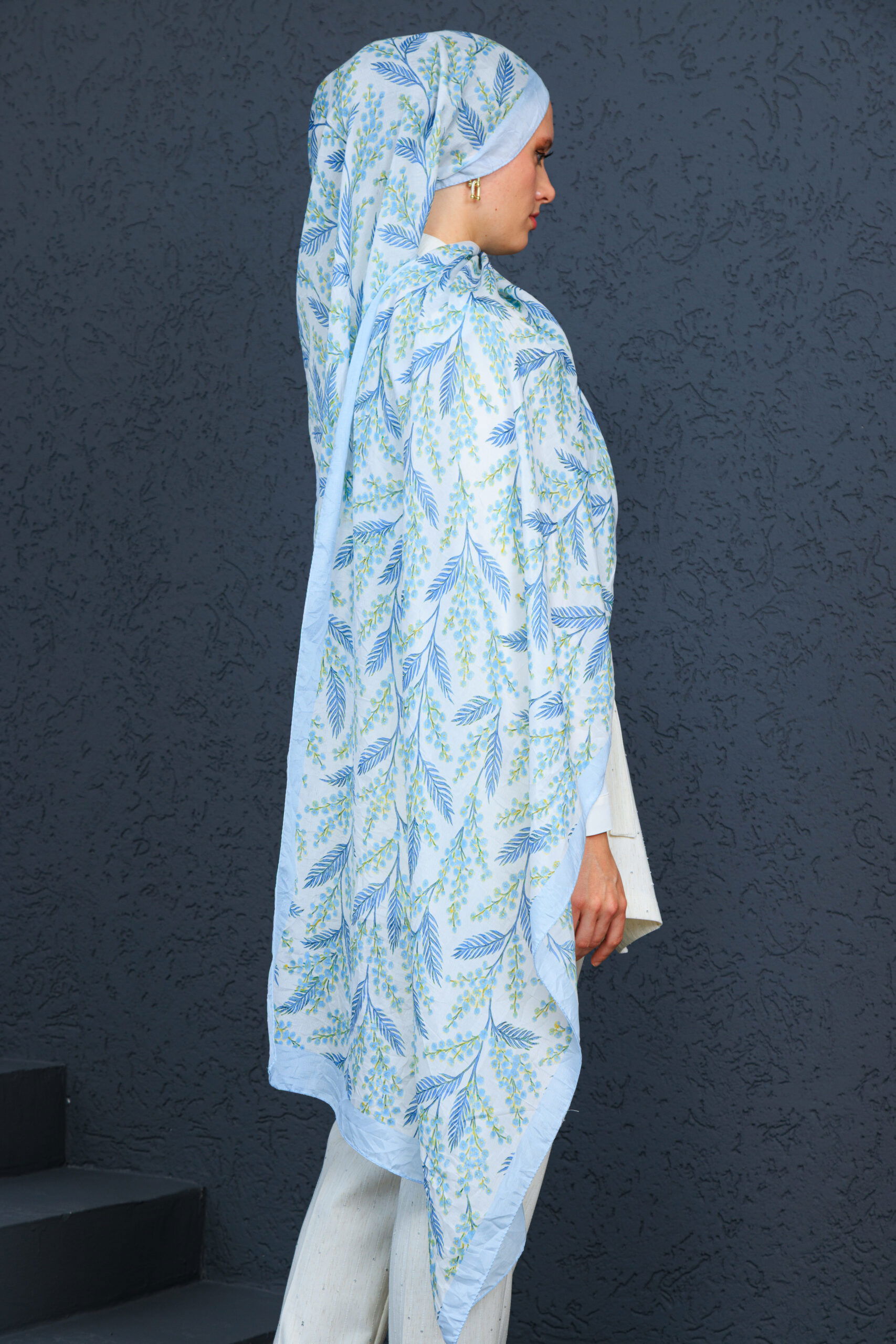 Jakarda Şal Serisi- 469-007- V-5 - Kot Mavi - Görsel 8